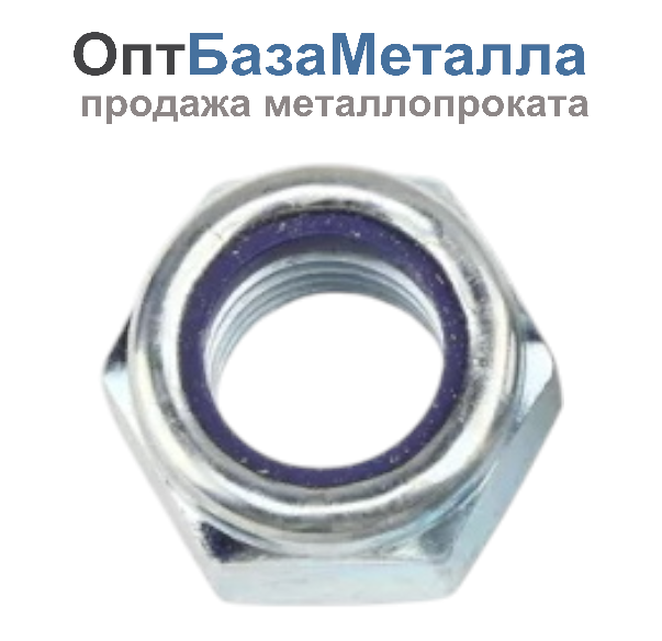 Гайка со стопорным кольцом 10 оцинкованный DIN 985