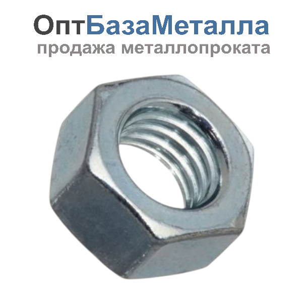 Гайка 4 оцинкованный DIN 934