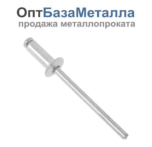 Заклепка вытяжная комбинированная 3.2х14 сталь/сталь