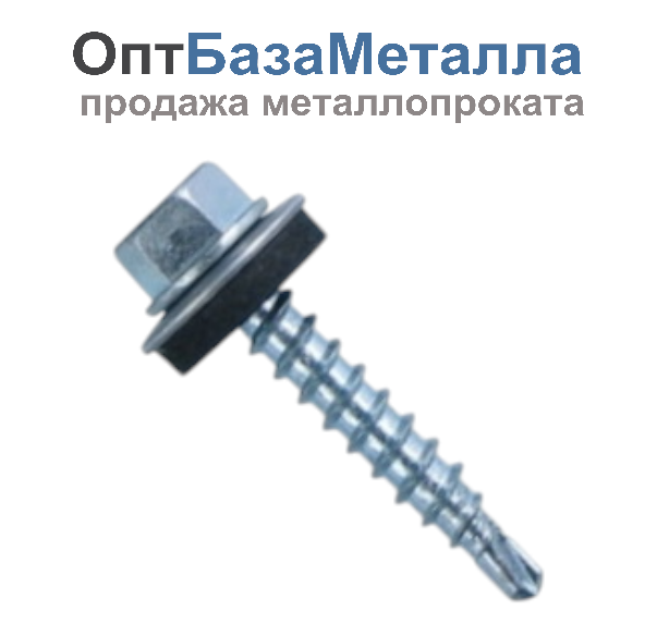 Саморез кровельный 4.8х102 оцинкованный по дереву