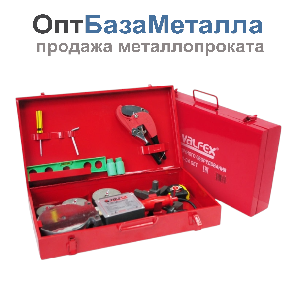 Аппарат сварочный для PP-R труб и фитинг 2,0 кВт Дн 50-110 в/к насадки 50-75мм VALFEX VWM-04 SET