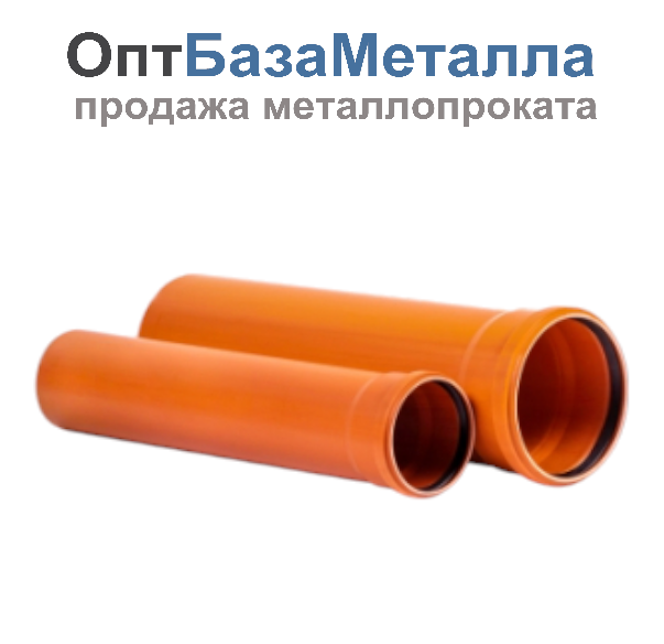 Труба НПВХ с раструбом Дн 110x3,2 ап 560мм SN4 коричневая Хемкор 1491055