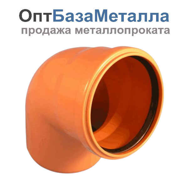 Отвод НПВХ с раструбом коричневый Дн 200х87гр ап в/к Пештан 2481161