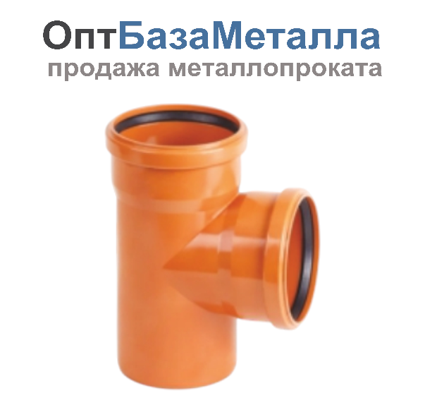 Тройник НПВХ с раструбом коричневый Дн 160х160х87гр ап в/к