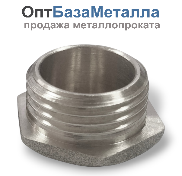 Заглушка латунь никельсодержащийь Ду 20 3/4" НР Valfex VF.583.N.034, DN 20, 3/4 дюйма