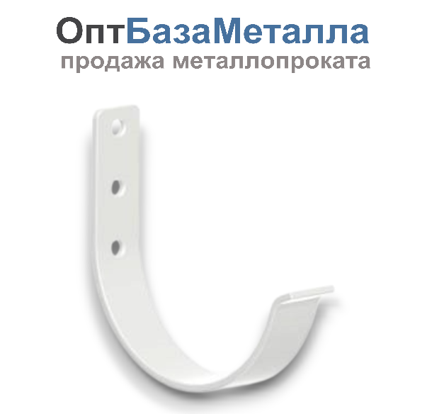 125/100 Держатель желоба D125 короткий RAL9003