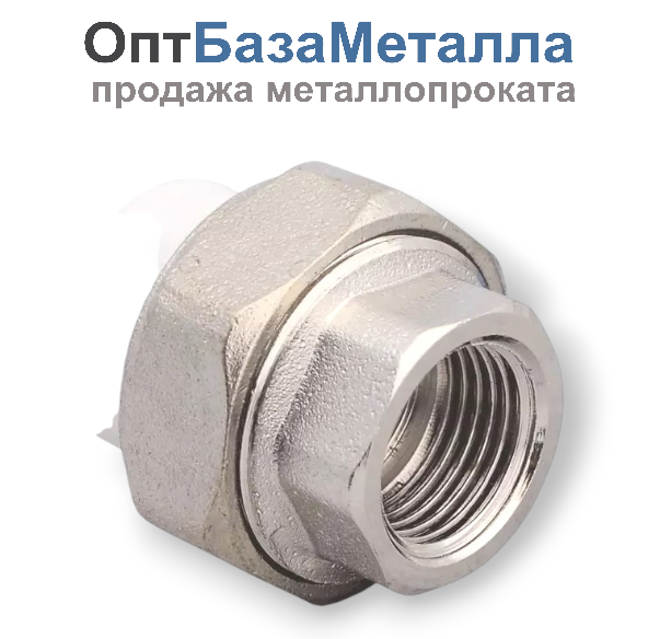 Муфта PP-R комбинированная разъемная белая ВР Дн 25x1/2" RTP РосТурПласт 10618