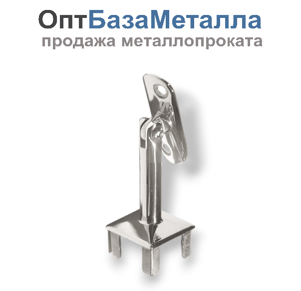 Наконечник регулируемый, плоский AISI 304 40x40 зеркало