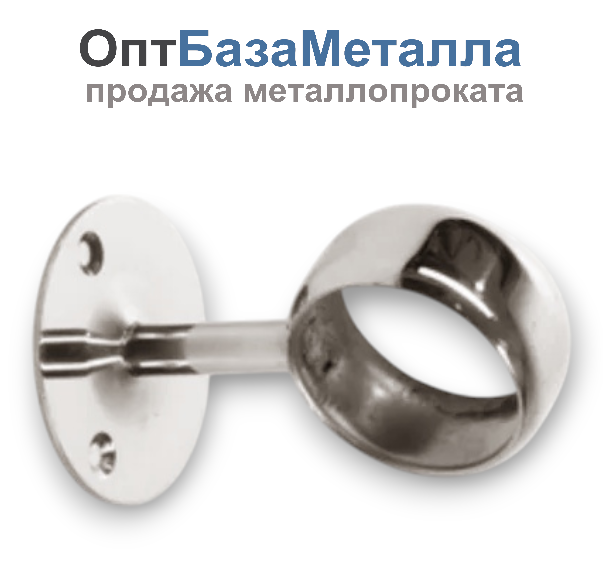 Пристенное крепление сварное зеркало 42,4, марка AISI 304