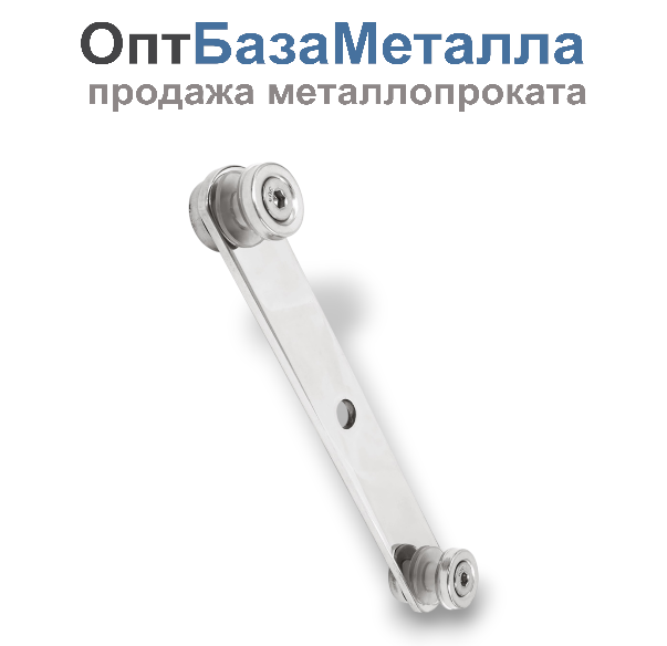 Стеклодержатель пластинчатый зеркало под стекло 6-12мм 170, марка AISI 304
