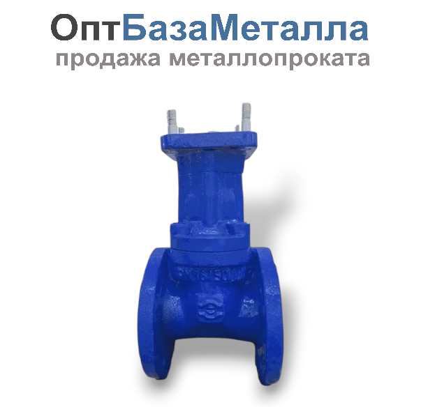 Задвижка чугун аналог МЗВ обрезиненный клин Ду 80 Ру16 до +75С фл под эл/привод Завод им Гаджиева, DN 80