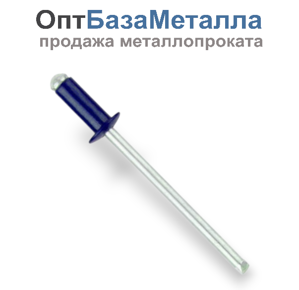 Заклепка вытяжная комбинированная 3.2х8 алюминий/сталь RAL 5002